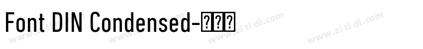 Font DIN Condensed字体转换